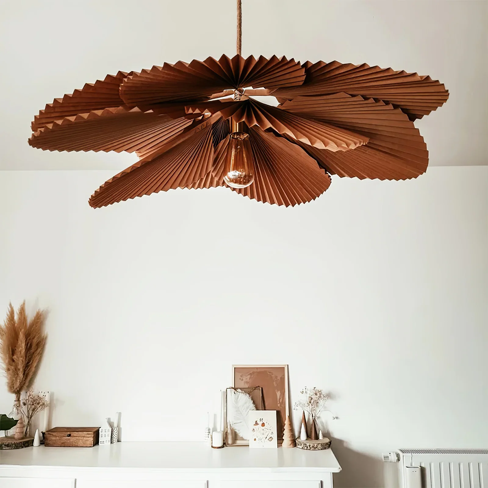 Folded Leaf Lotus Pendant Lamp - Image 27