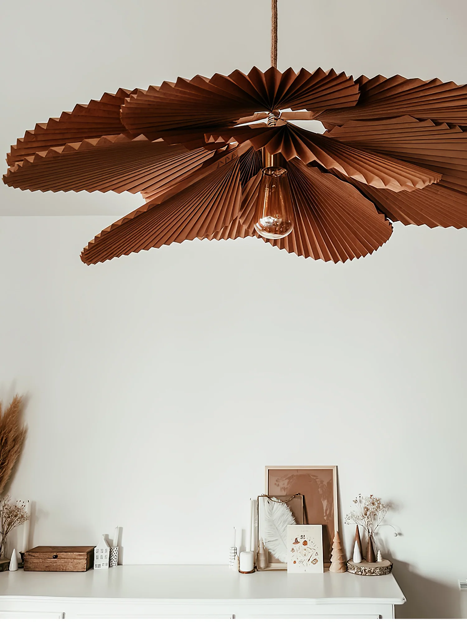 Folded Leaf Lotus Pendant Lamp - Image 30
