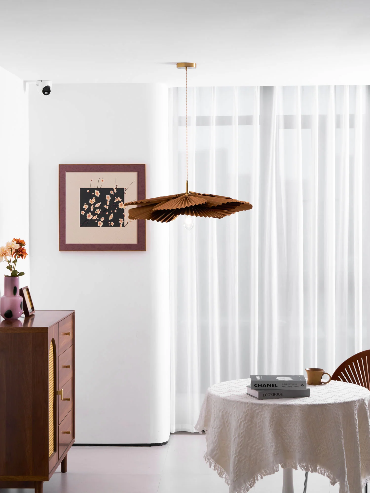 Folded Leaf Lotus Pendant Lamp - Image 4