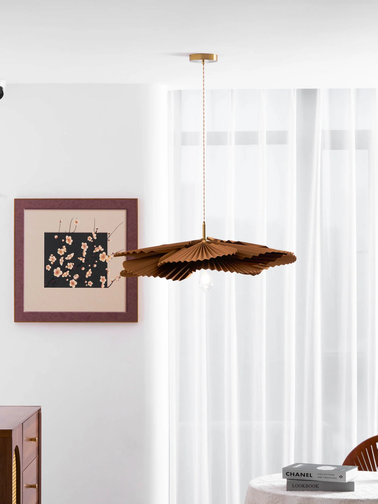 Folded Leaf Lotus Pendant Lamp - Image 7