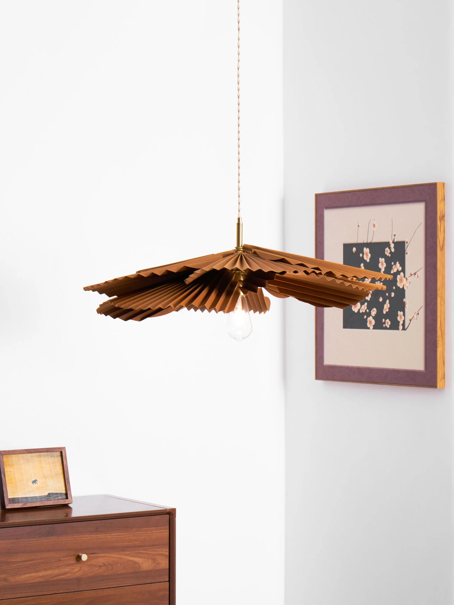 Folded Leaf Lotus Pendant Lamp - Image 9