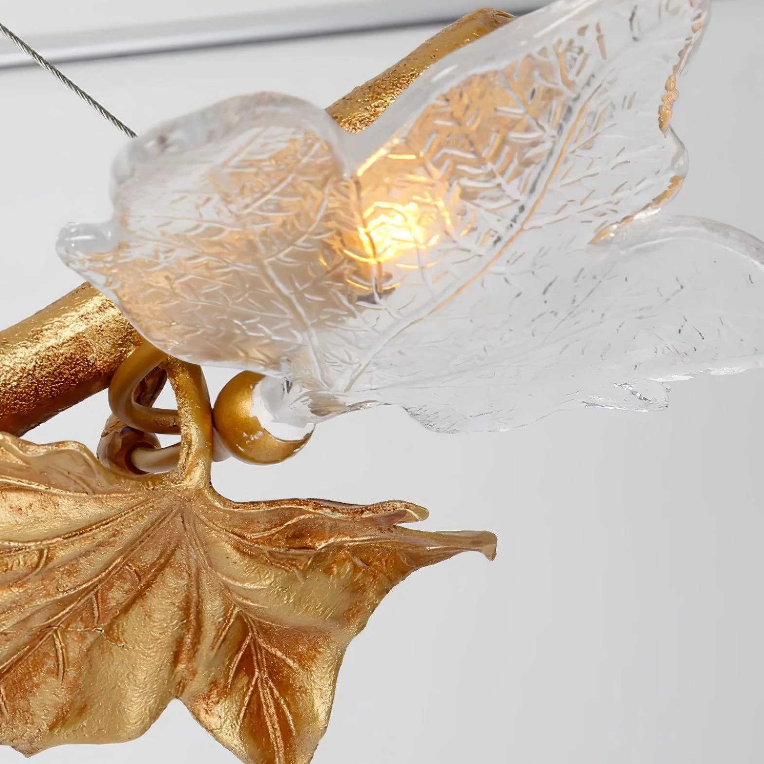 Folio Branch Brass Chandelier - Image 16