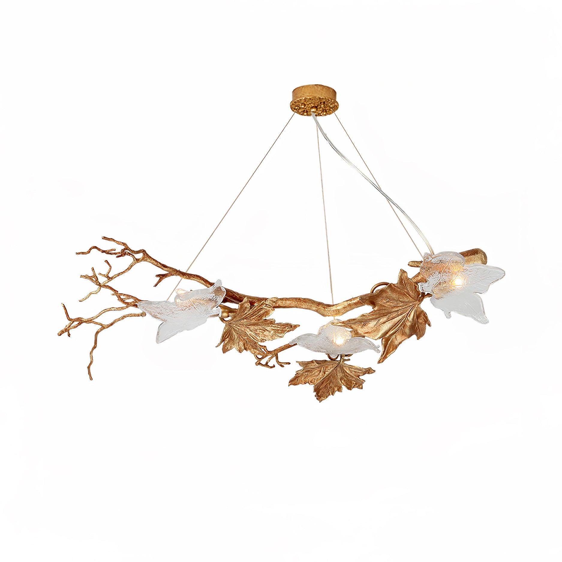 Folio Branch Brass Chandelier - Image 23