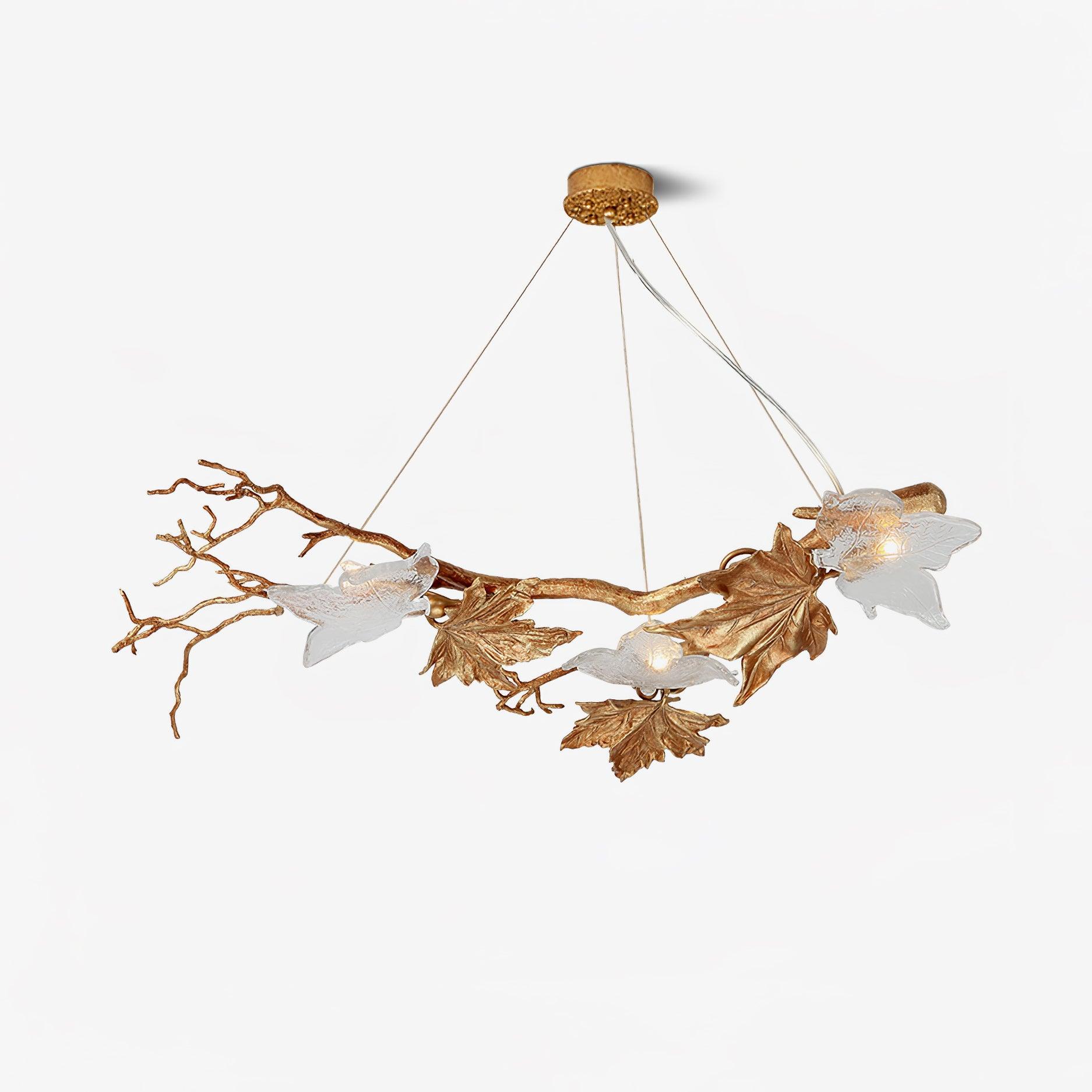 Folio Branch Brass Chandelier - Image 26