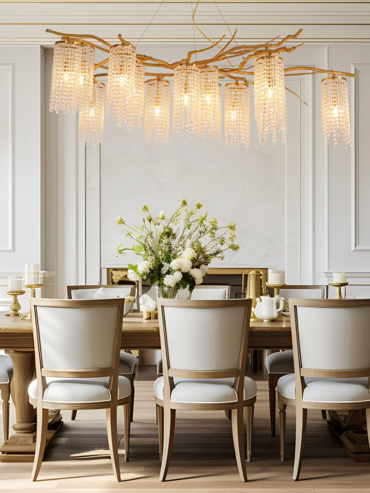 Forest Dawn Brass Chandelier - Image 4