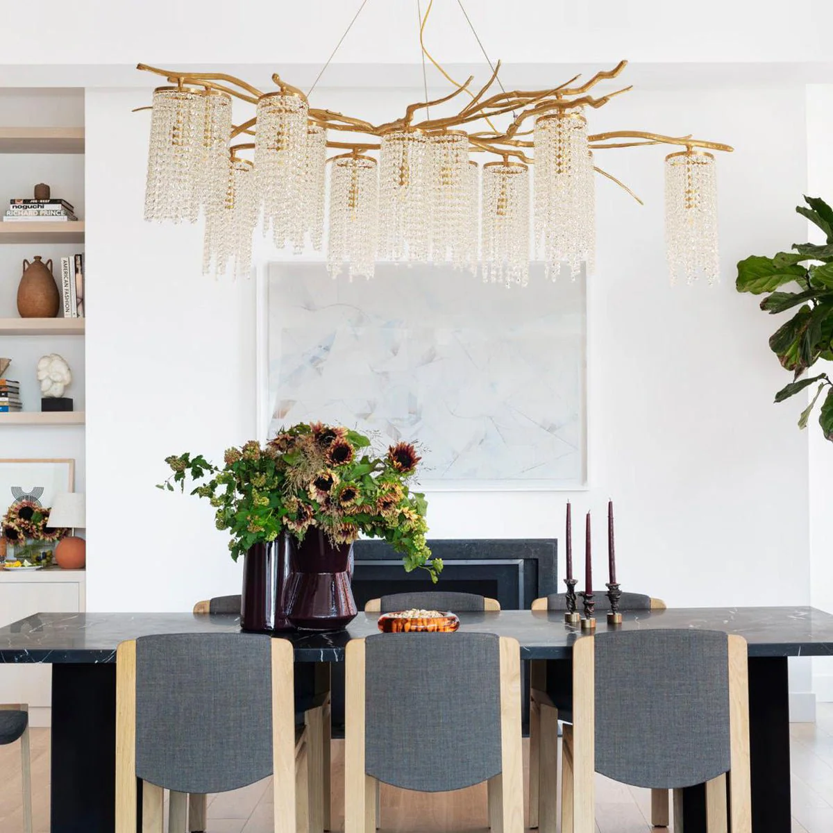 Forest Dawn Brass Chandelier - Image 6
