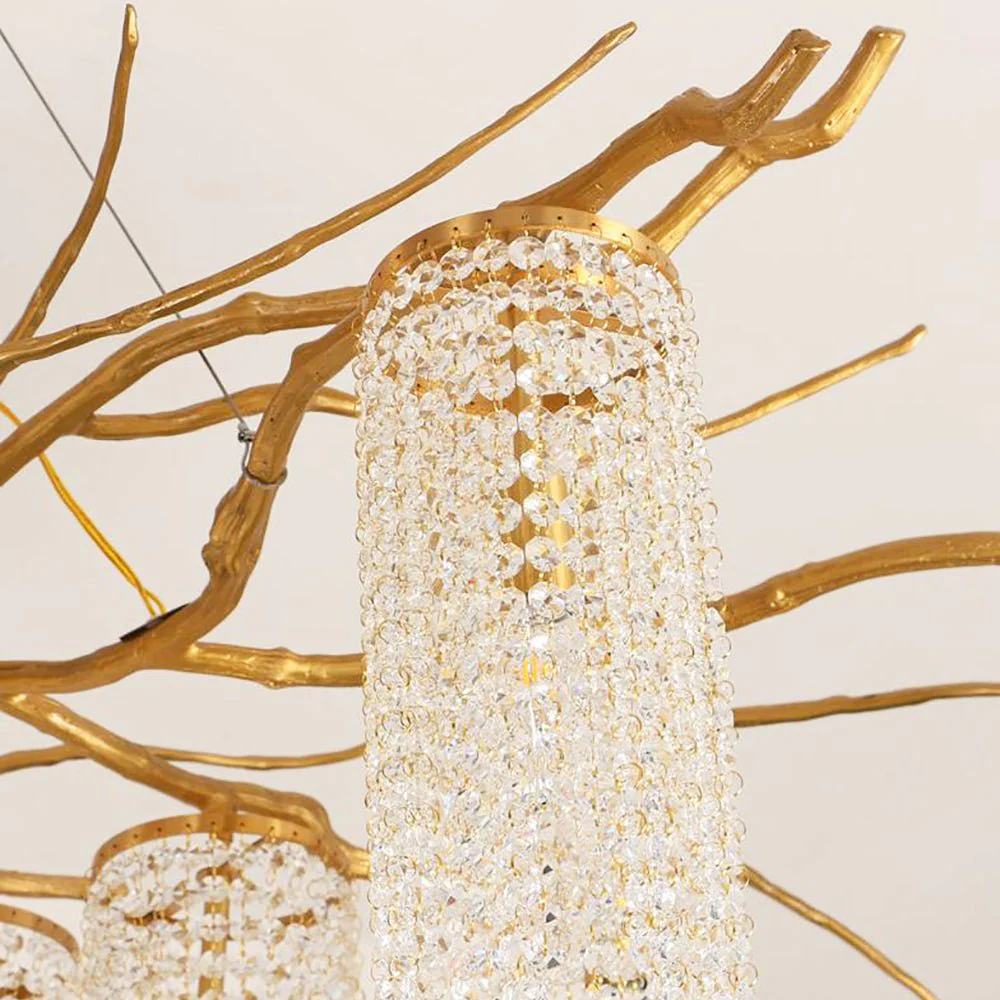 Forest Dawn Brass Chandelier - Image 7