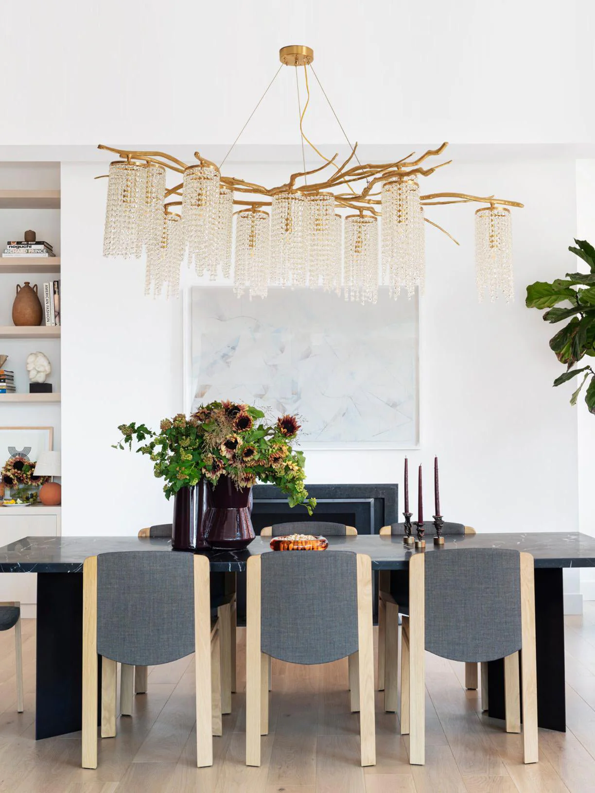 Forest Dawn Brass Chandelier - Image 9