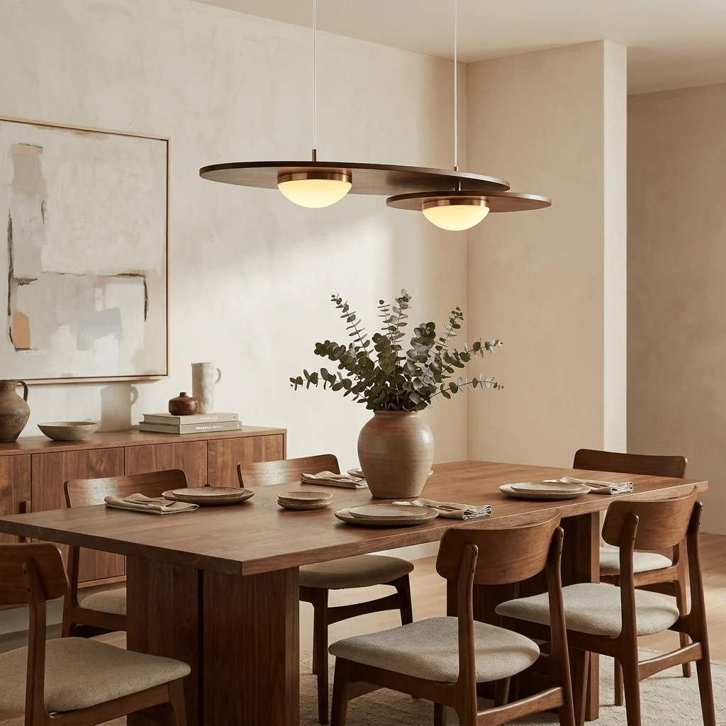 Forma Walnut Linear Pendant Lamp - Image 2