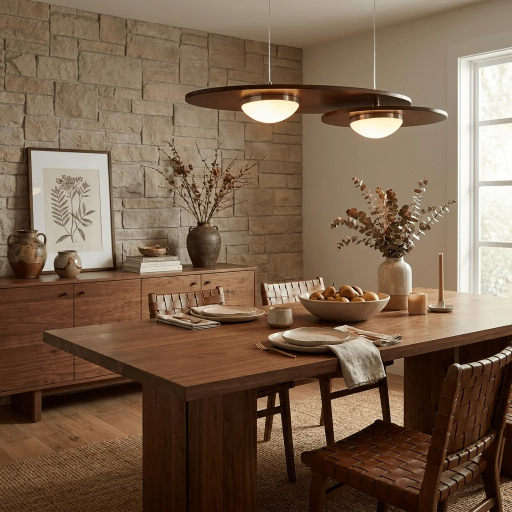 Forma Walnut Linear Pendant Lamp - Image 5