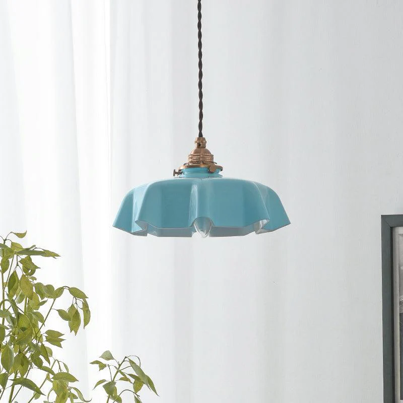 French Flower Pendant Swag Light - Image 15