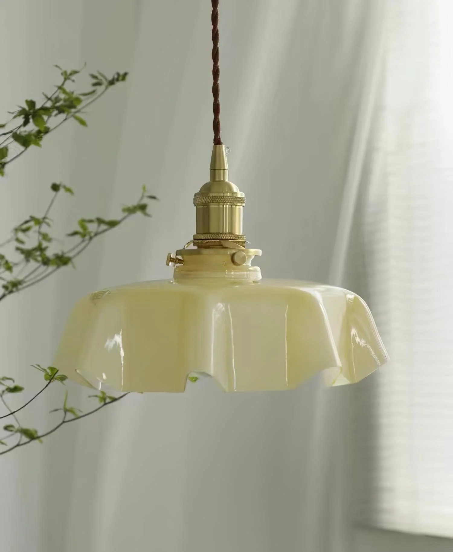 French Flower Pendant Swag Light - Image 36