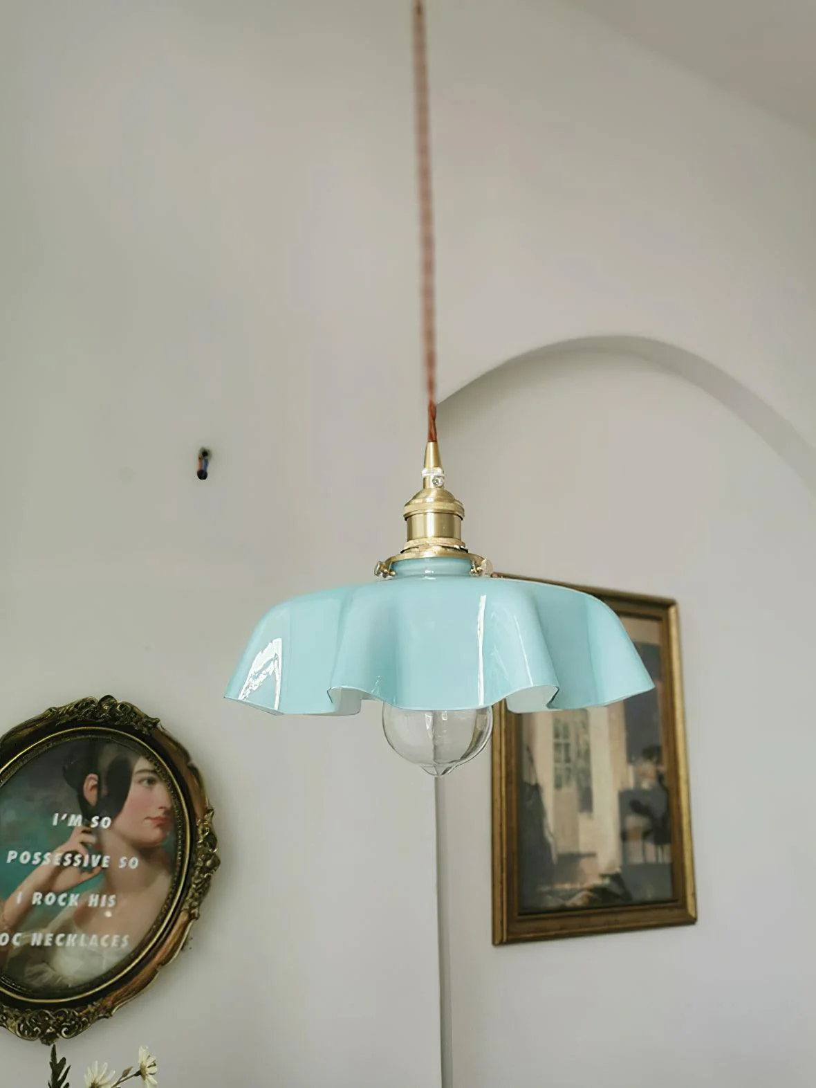 French Flower Pendant Swag Light - Image 44
