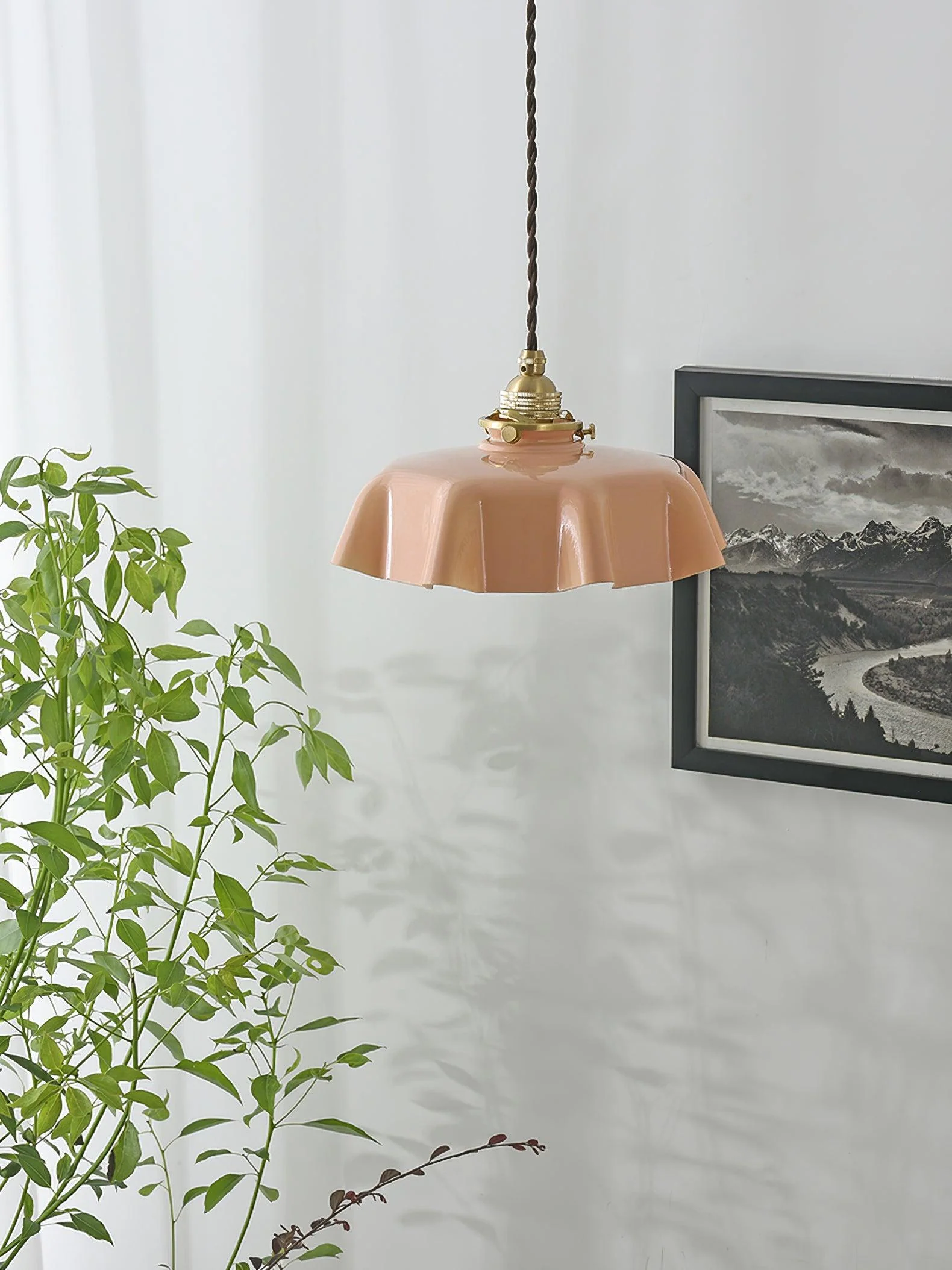 French Flower Pendant Swag Light - Image 55