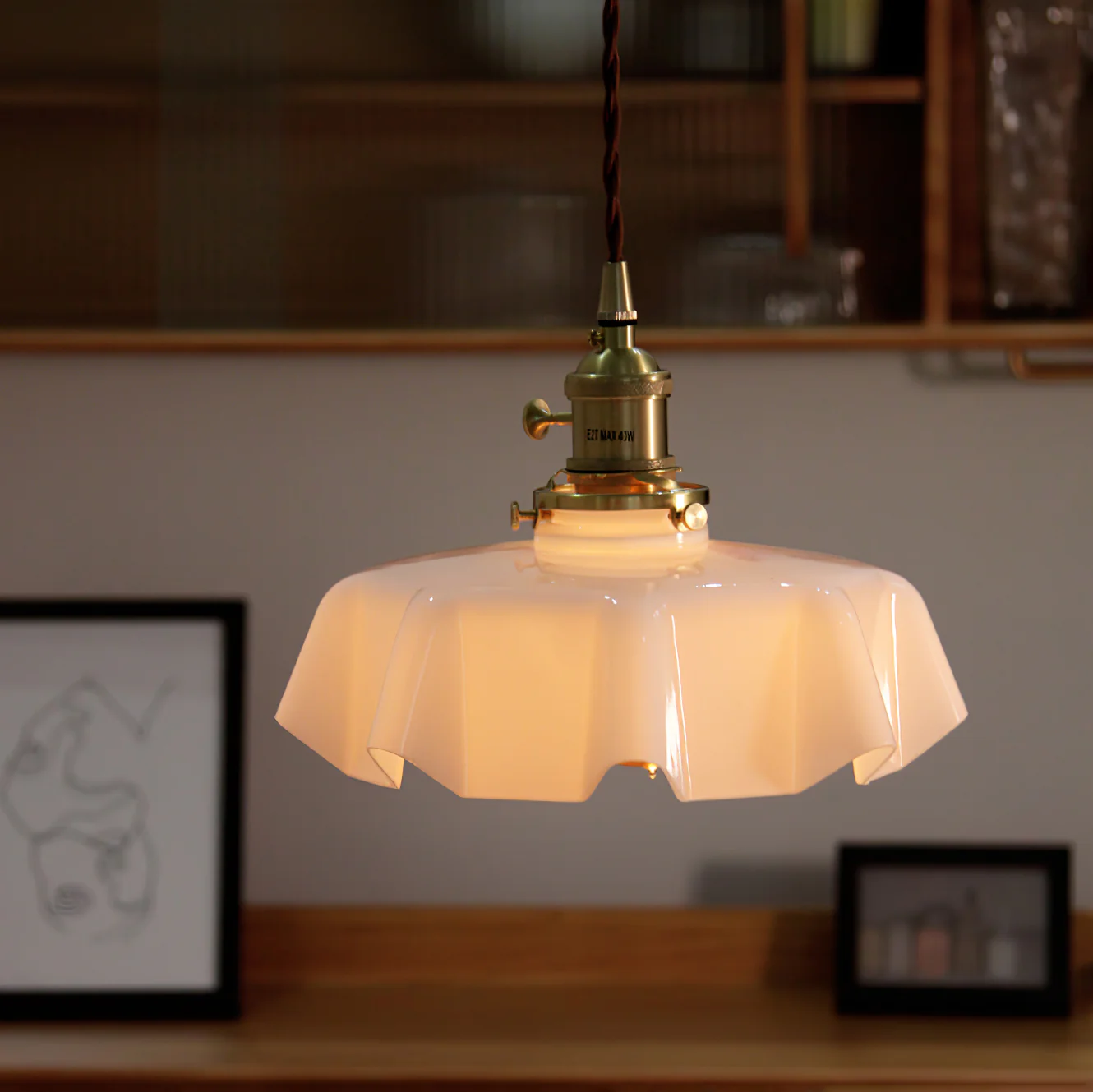 French Flower Pendant Swag Light - Image 73