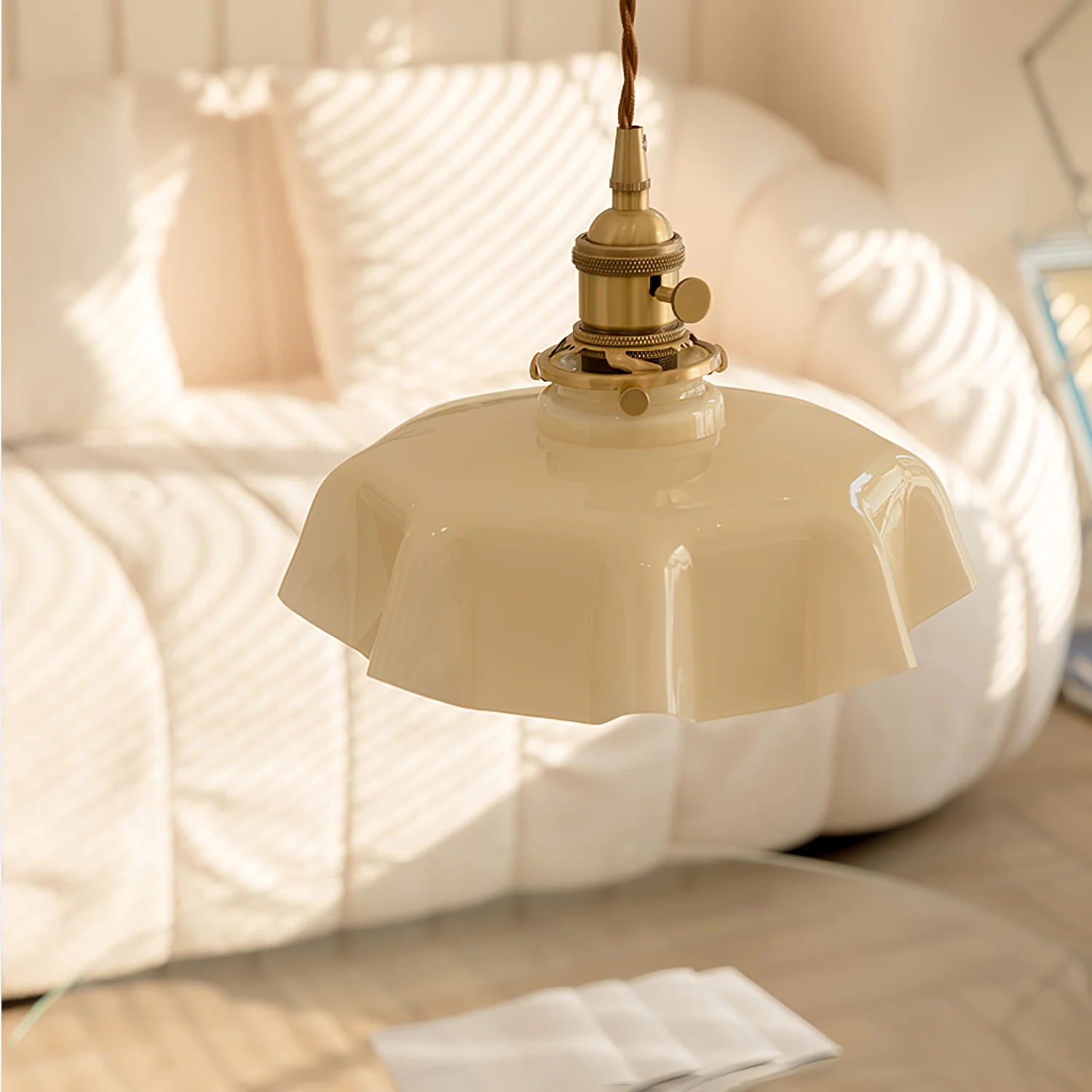 French Flower Pendant Swag Light - Image 80