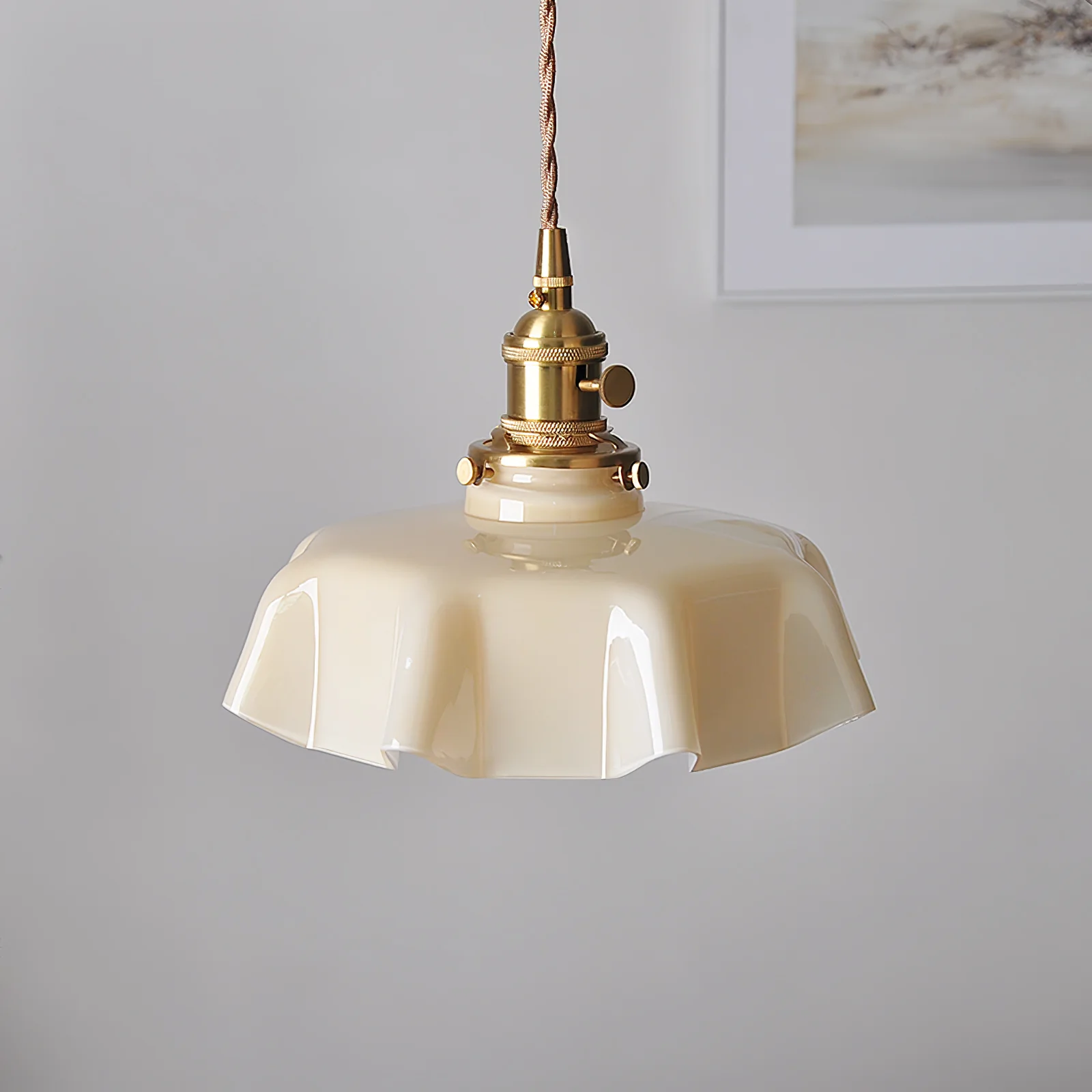 French Flower Pendant Swag Light - Image 92
