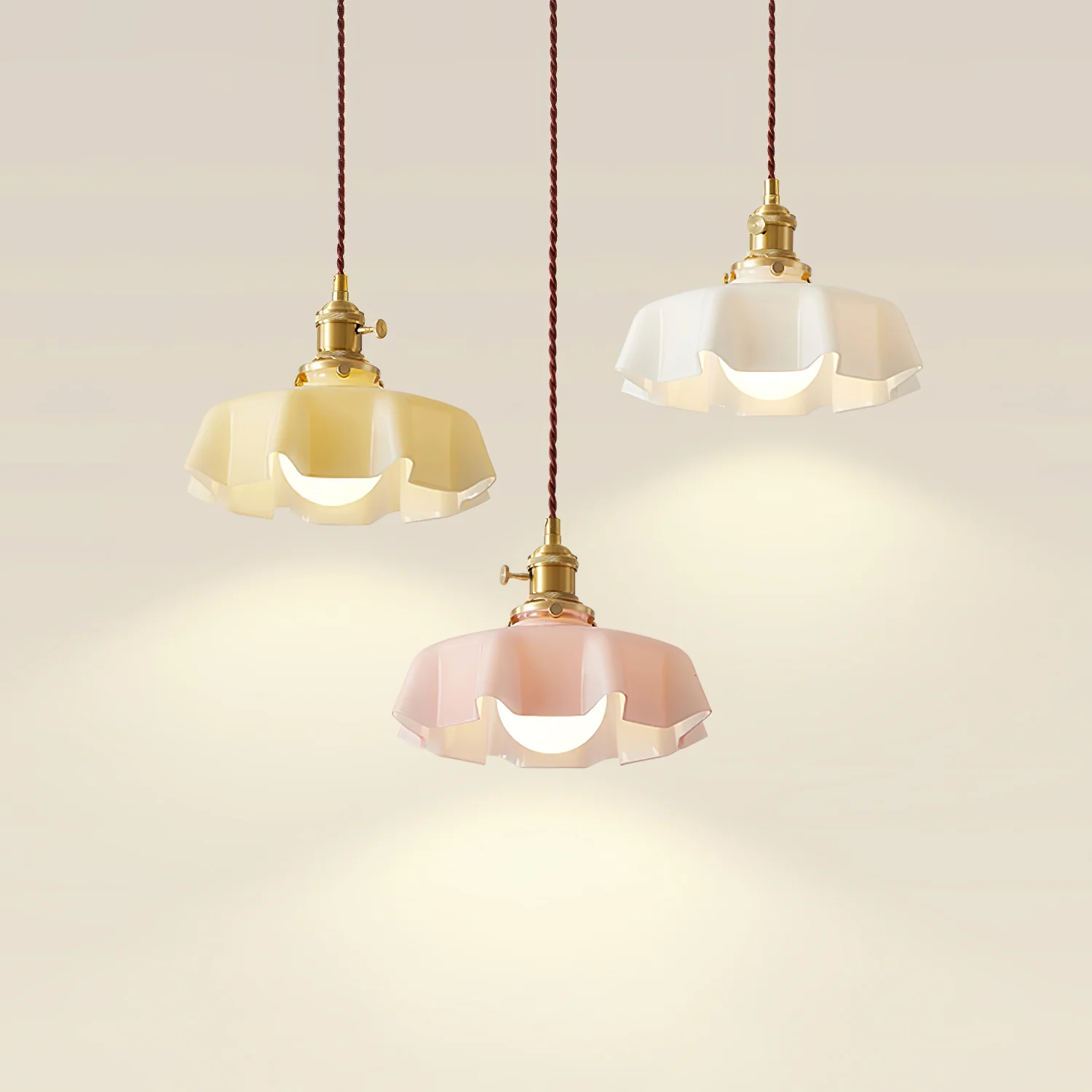 French Flower Pendant Swag Light - Image 97