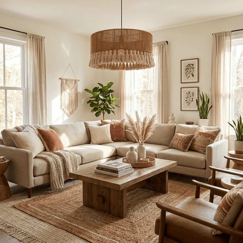 Fringe Jute Pendant Lamp - Image 7