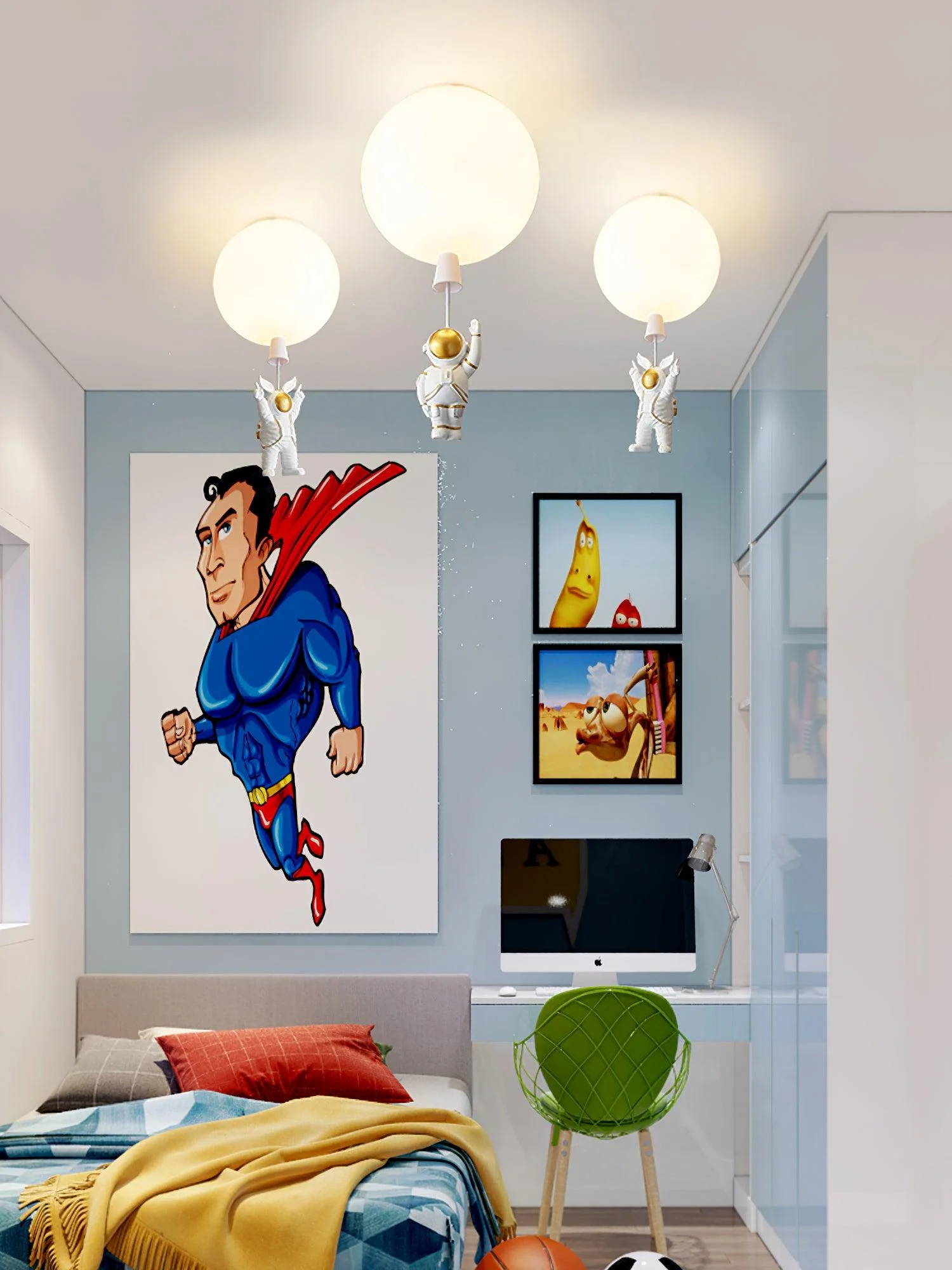 Frosted Balloon Ceiling Light - Image 35