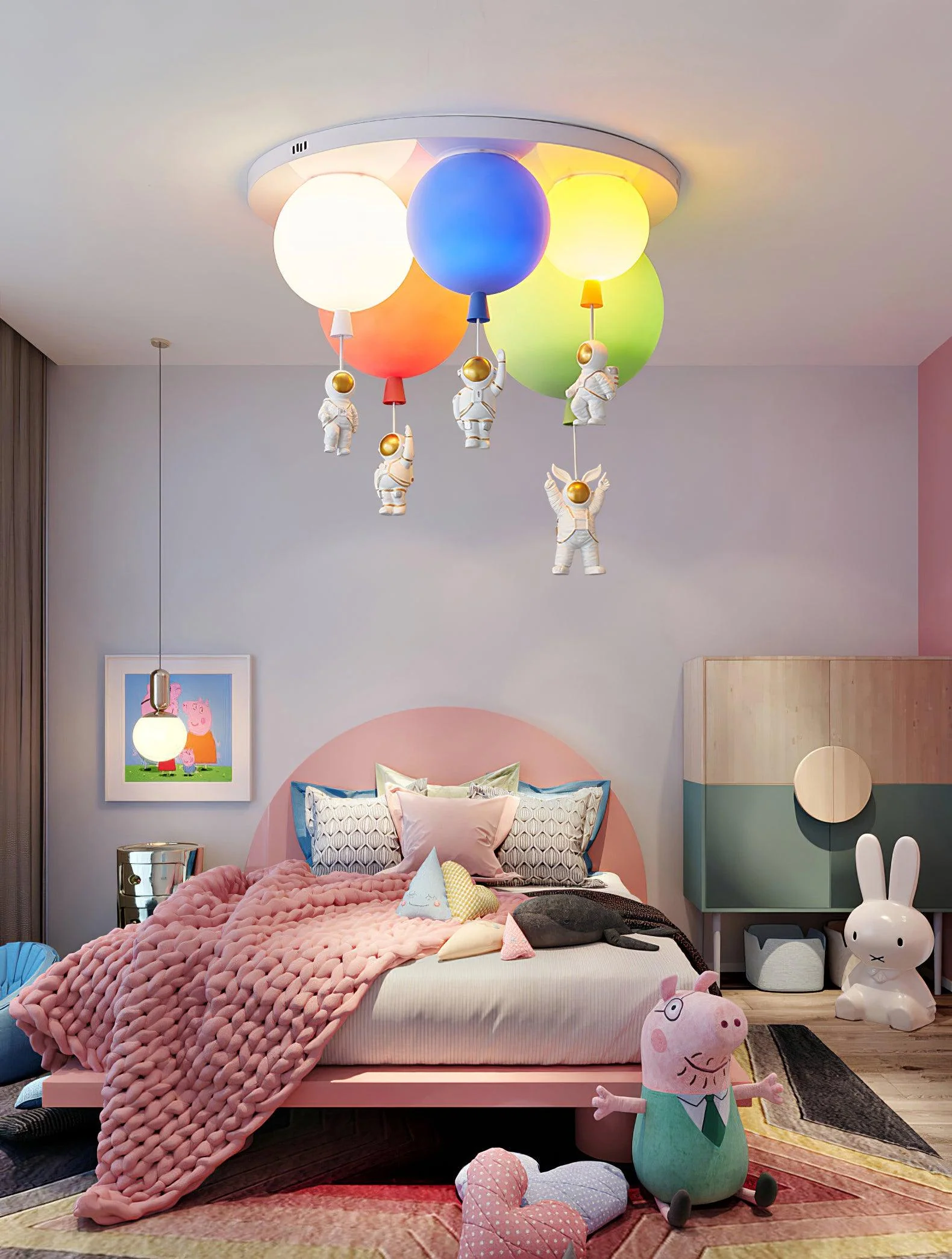 Frosted Balloon Combination Ceiling Lamp - Image 15