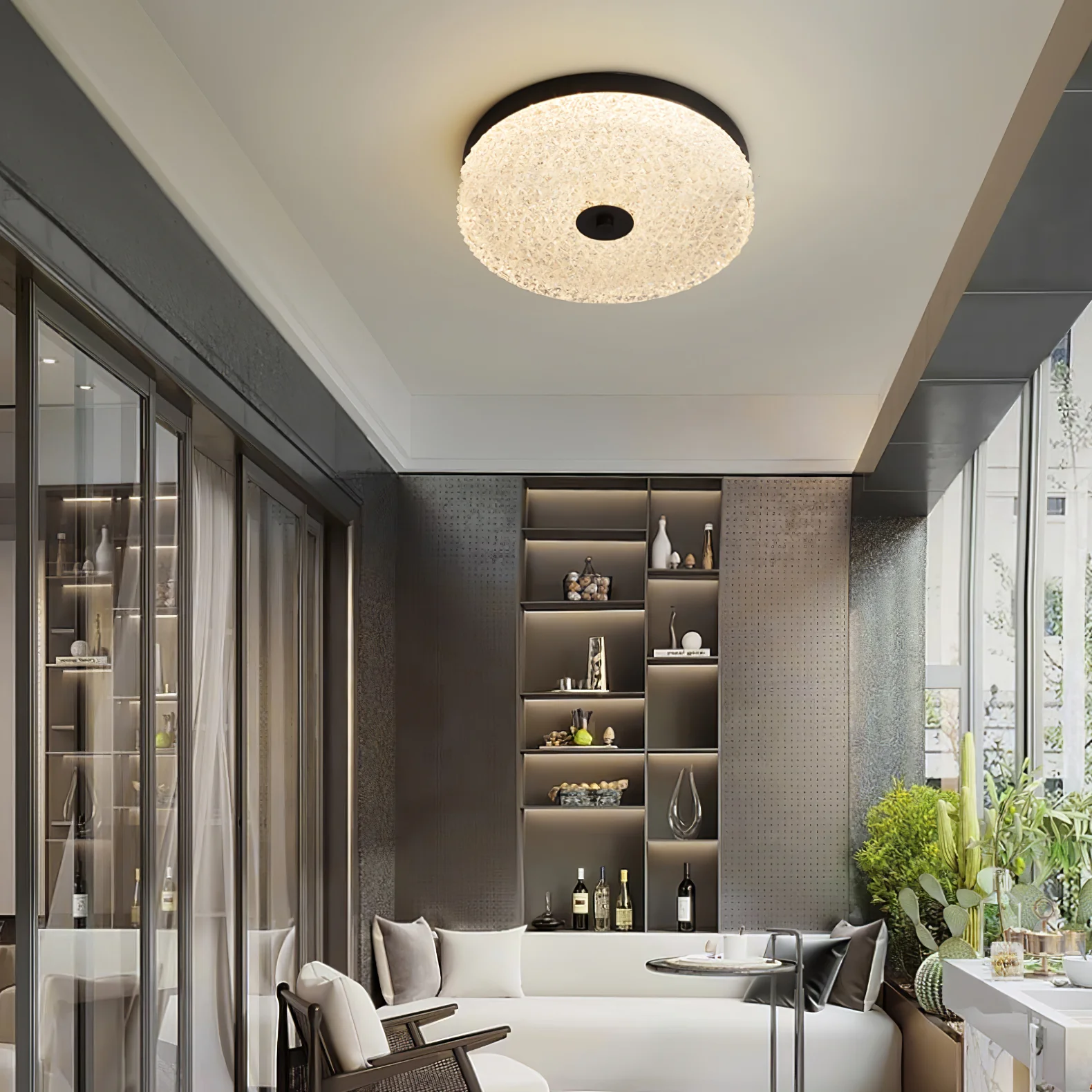 Frosted Dawn Ceiling Light - Image 17