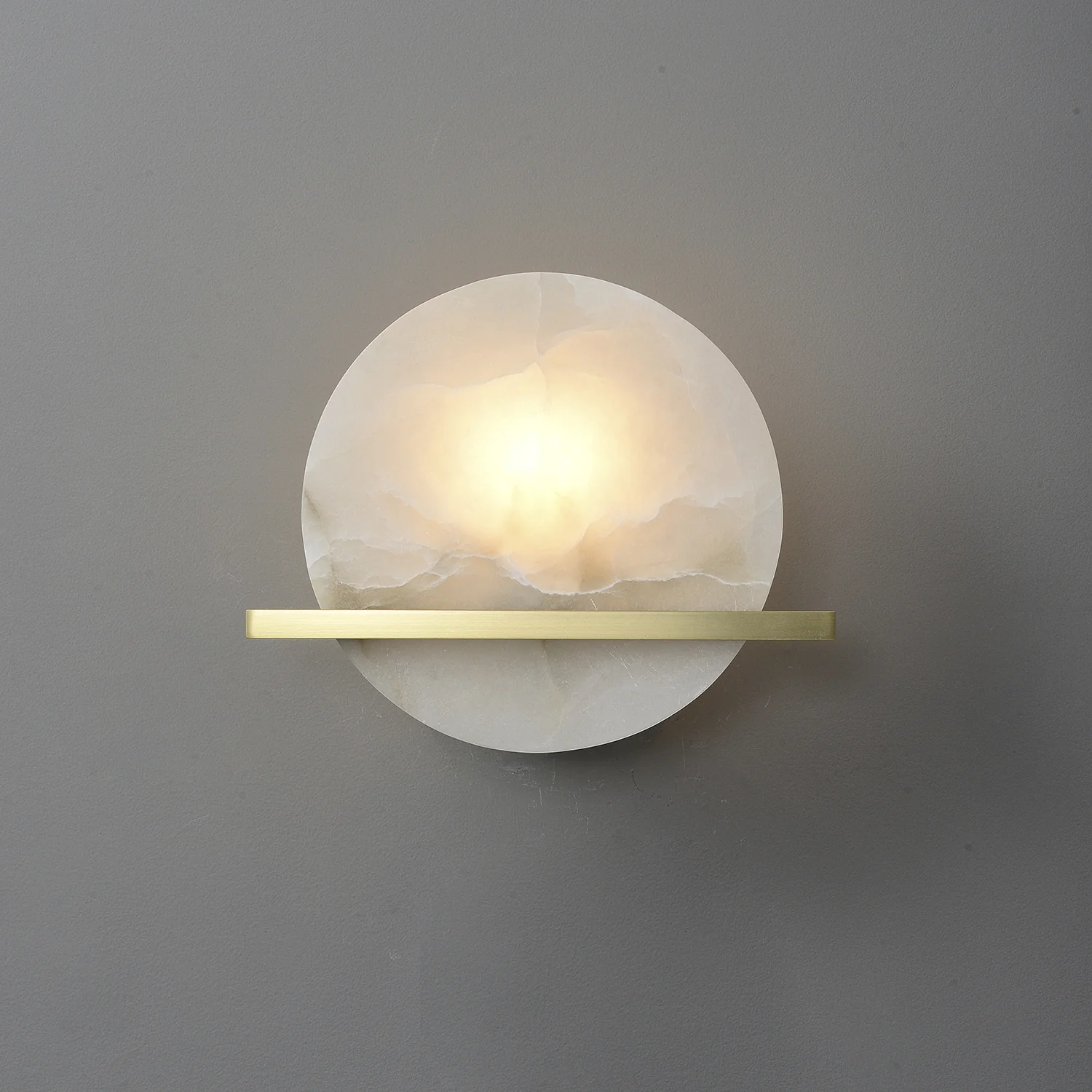 Frosted Echo Alabaster Wall Lamp - Image 3