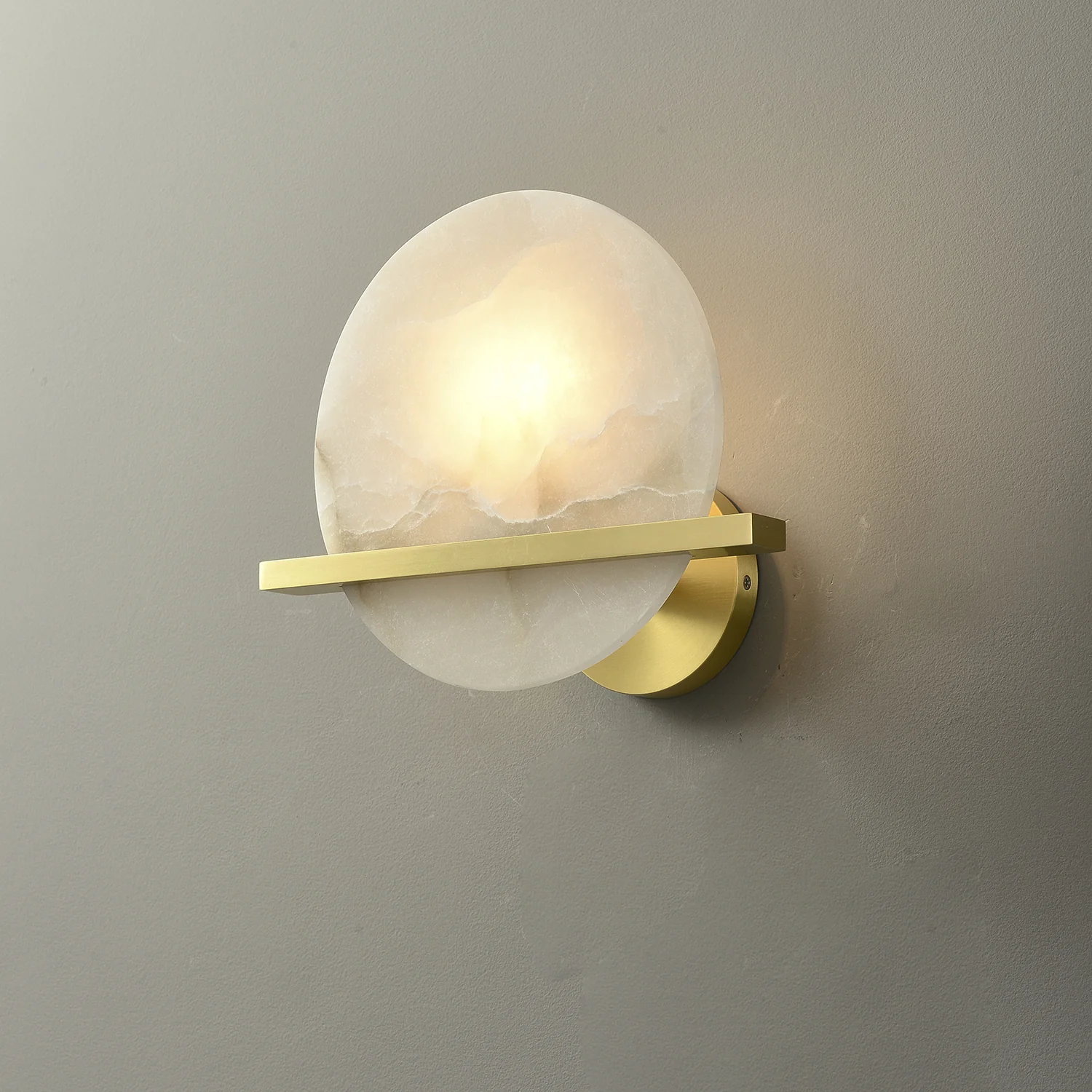 Frosted Echo Alabaster Wall Lamp - Image 6