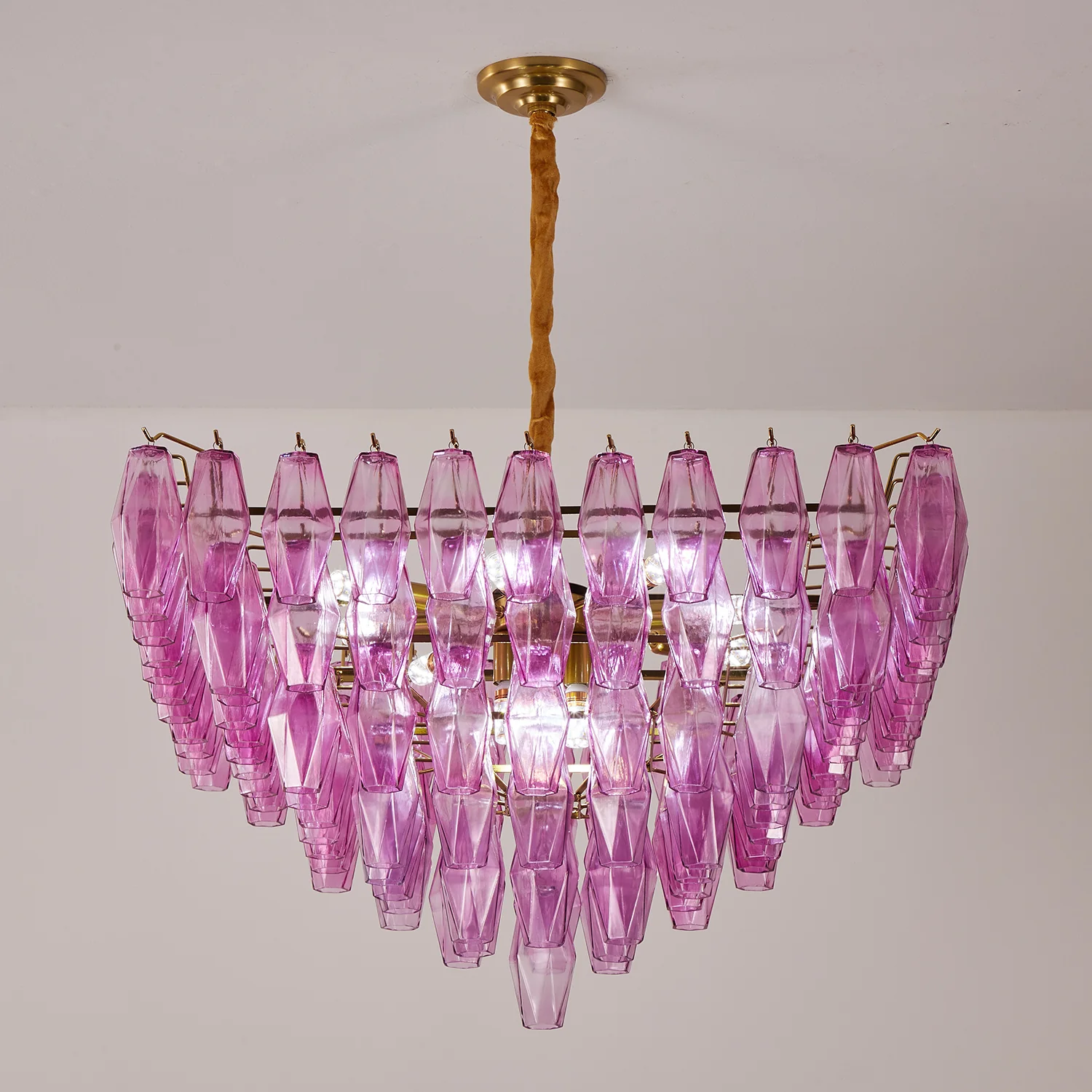 Fuchsia Prism Empire Chandelier - Image 13