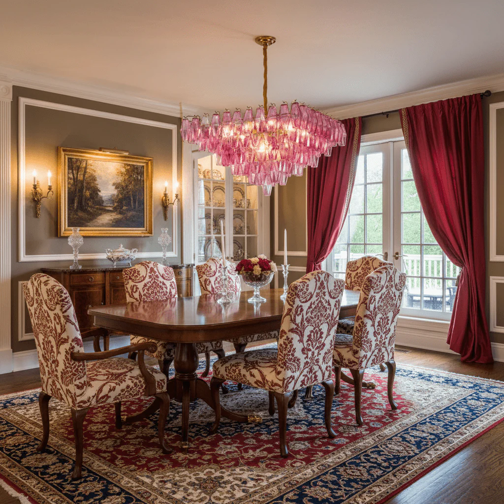 Fuchsia Prism Empire Chandelier - Image 2
