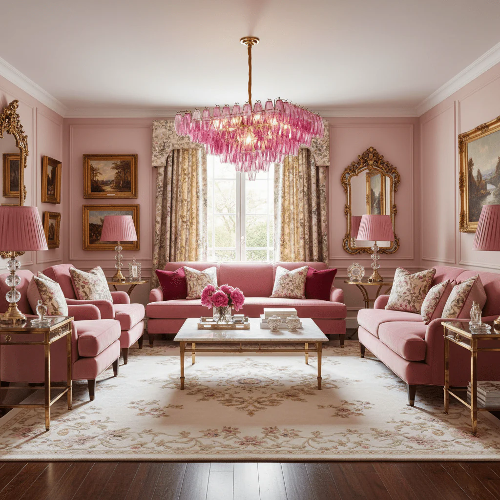 Fuchsia Prism Empire Chandelier - Image 4