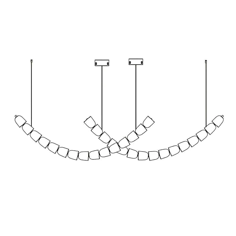 The Gabriel Curved LED Chandelier | Custom Size & Made-to-Order Lighting for Luxury Homes & Commercial Spaces - Image 18