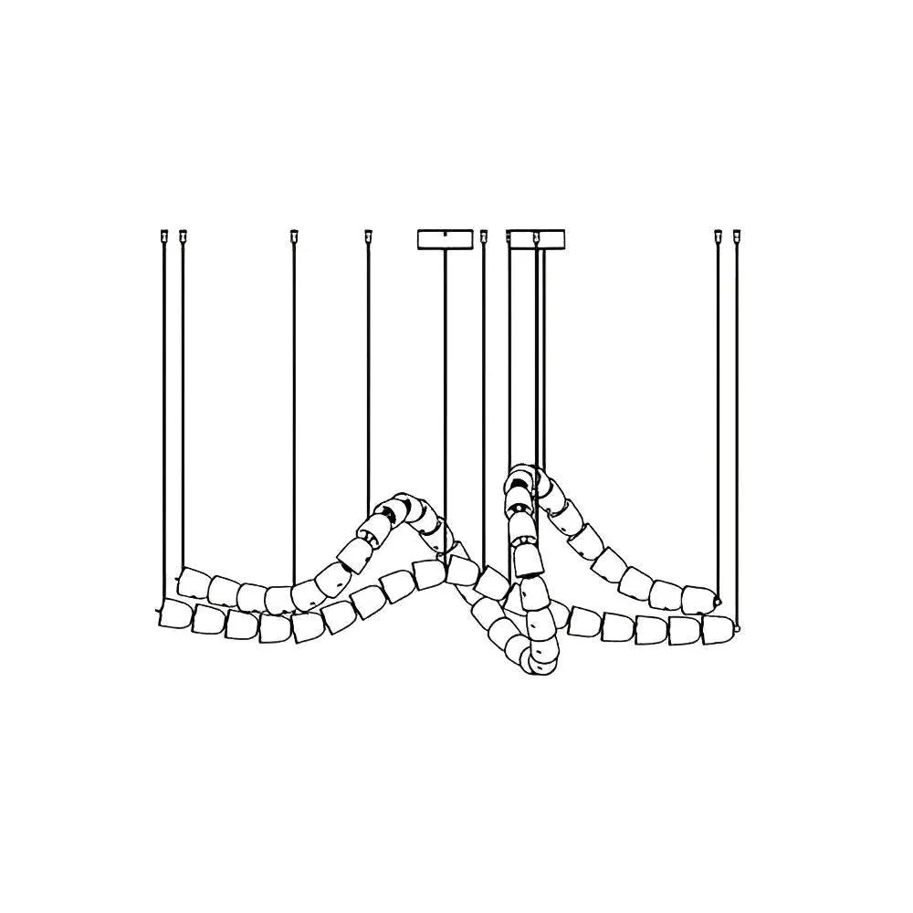 The Gabriel Waveform LED Chandelier | Custom Size & Made-to-Order Lighting for Luxury Homes & Commercial Spaces - Image 10