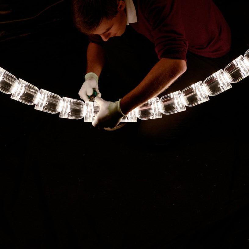The Gabriel Waveform LED Chandelier | Custom Size & Made-to-Order Lighting for Luxury Homes & Commercial Spaces - Image 13