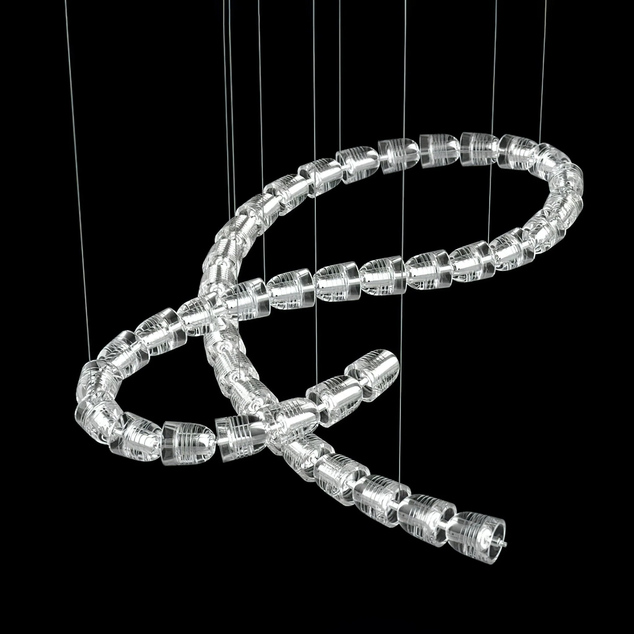 The Gabriel Waveform LED Chandelier | Custom Size & Made-to-Order Lighting for Luxury Homes & Commercial Spaces - Image 31