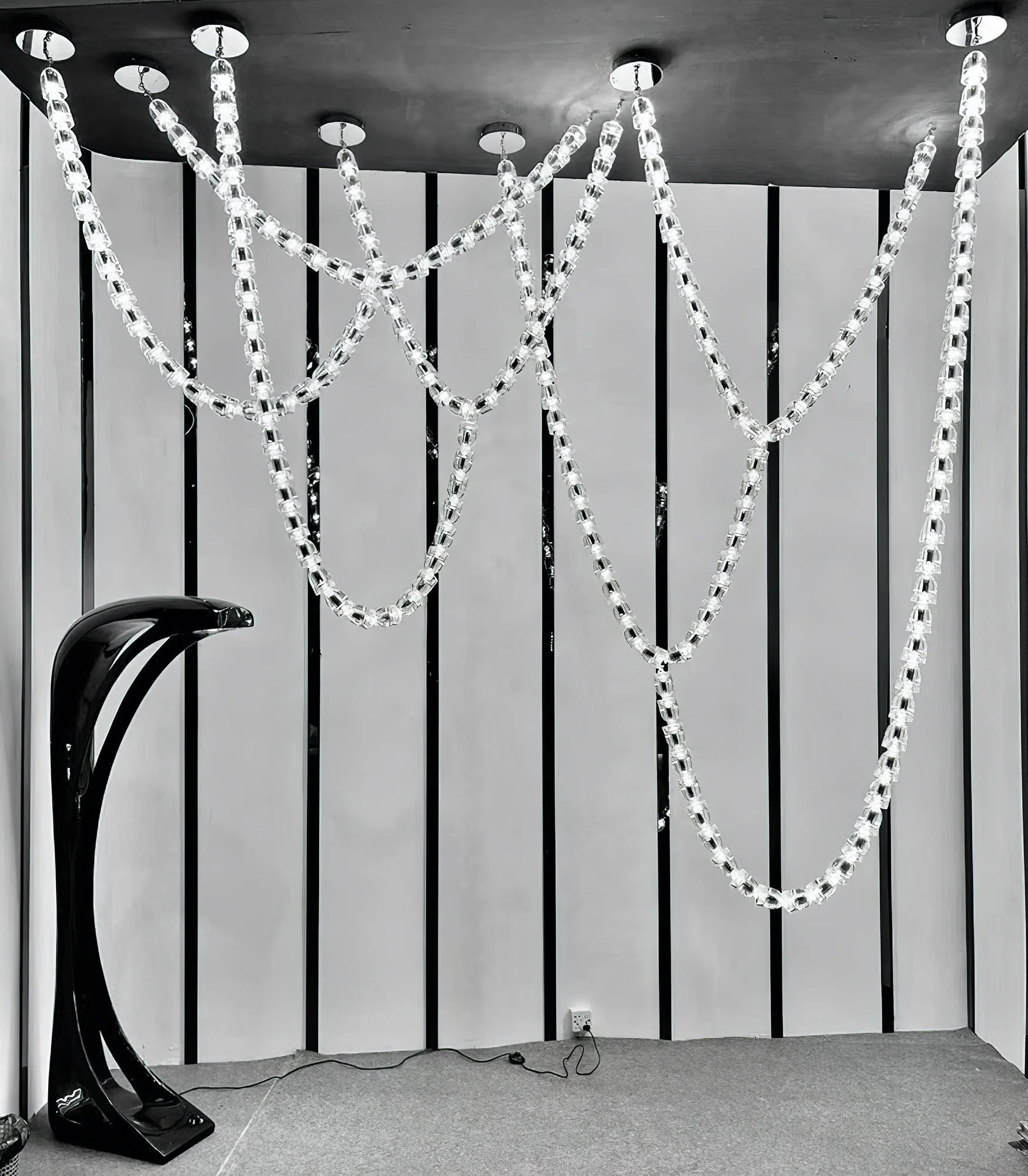 The Gabriel Cascade LED Chandelier | Custom Size & Made-to-Order Lighting for Luxury Homes & Commercial Spaces - Image 2