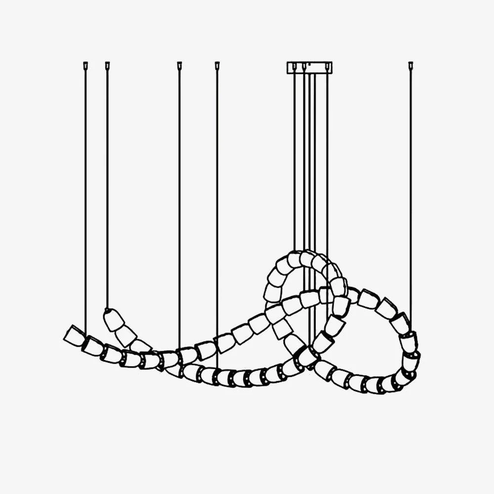The Gabriel Knot LED Chandelier | Custom Size & Made-to-Order Lighting for Luxury Homes & Commercial Spaces - Image 13