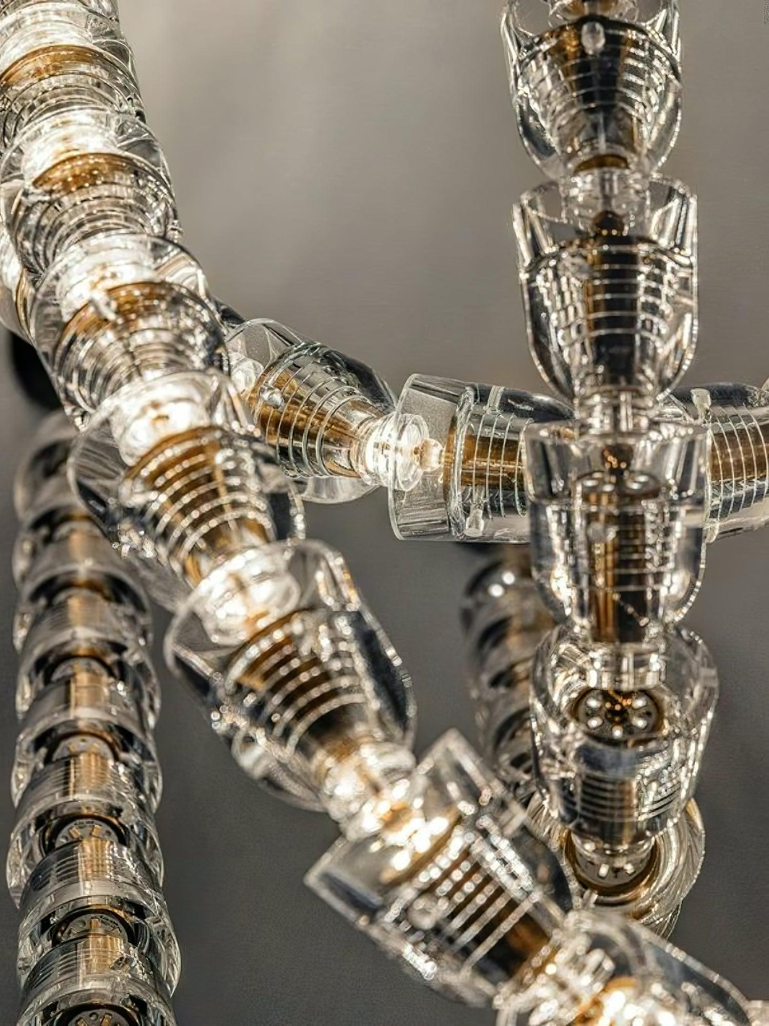 The Gabriel Wave LED Chandelier | Custom Size & Made-to-Order Lighting for Luxury Residences & Commercial Spaces - Image 5