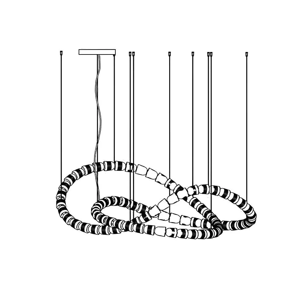The Gabriel Infinity LED Chandelier | Custom Size & Made-to-Order Lighting for Luxury Homes & Commercial Spaces - Image 5