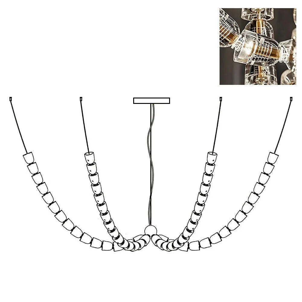 The Gabriel Branch LED Chandelier | Custom Size & Made-to-Order Lighting for Luxury Homes & Commercial Spaces - Image 19