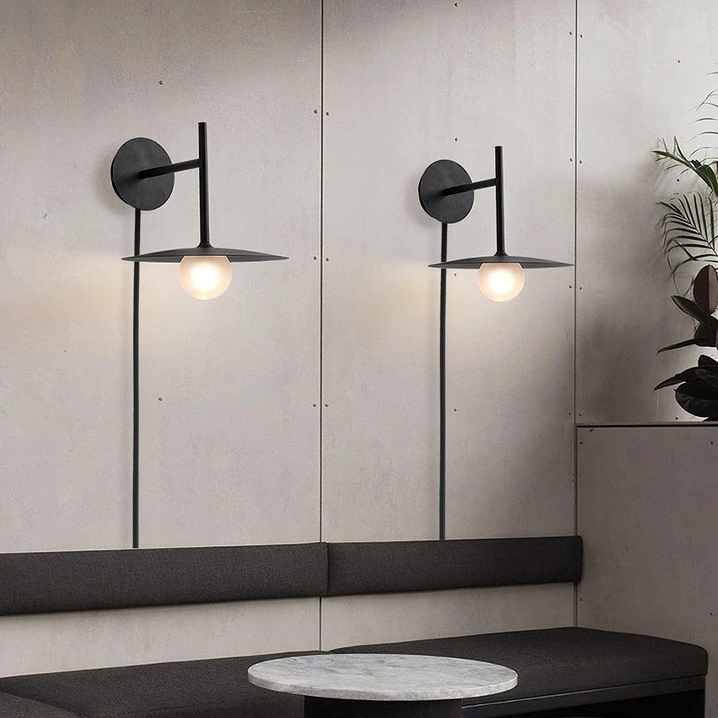 Gea Iron Plug-In Wall Lamp - Image 2