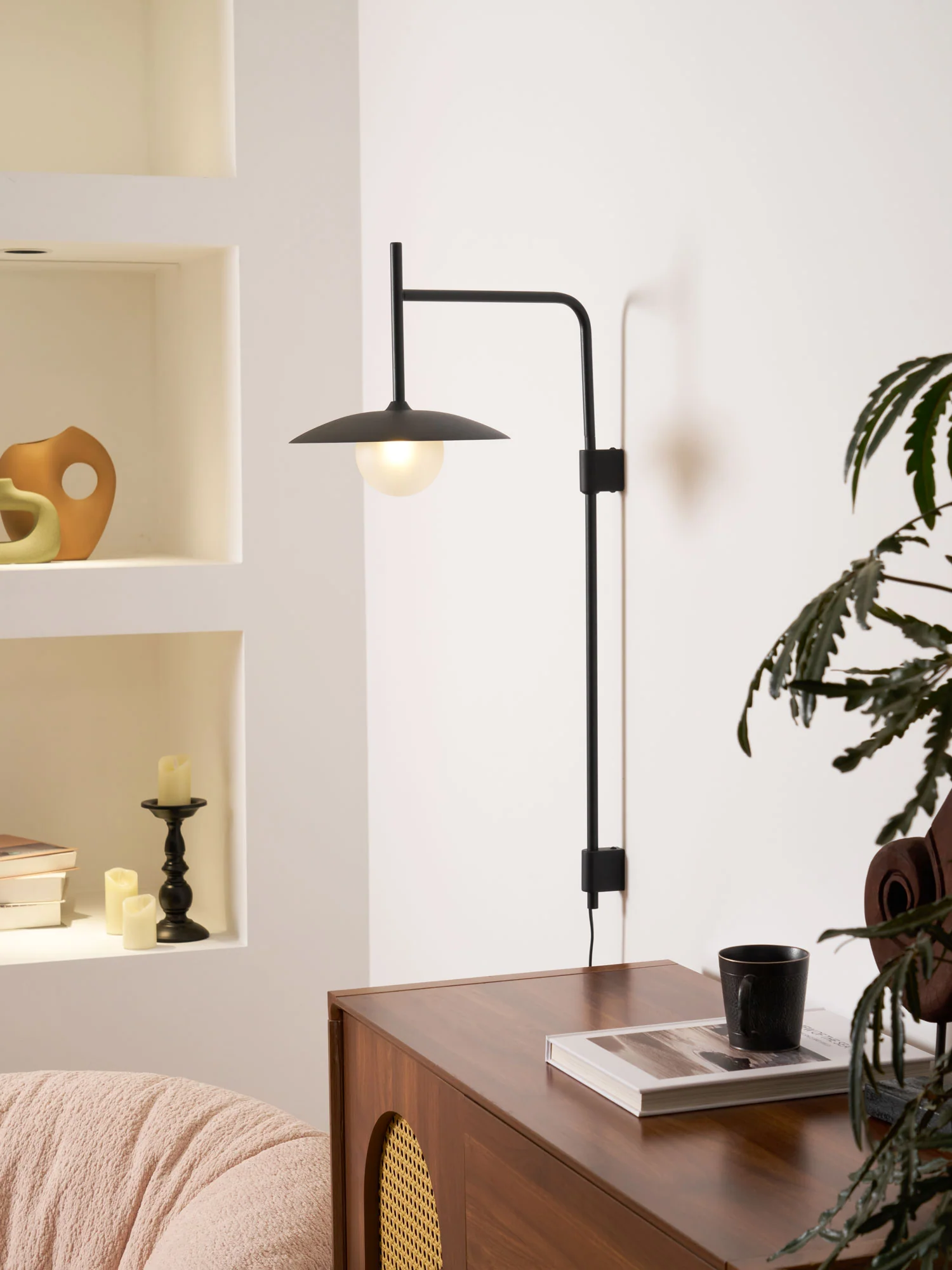 Gea Swing Arm Plug-in Wall Lamp - Image 54