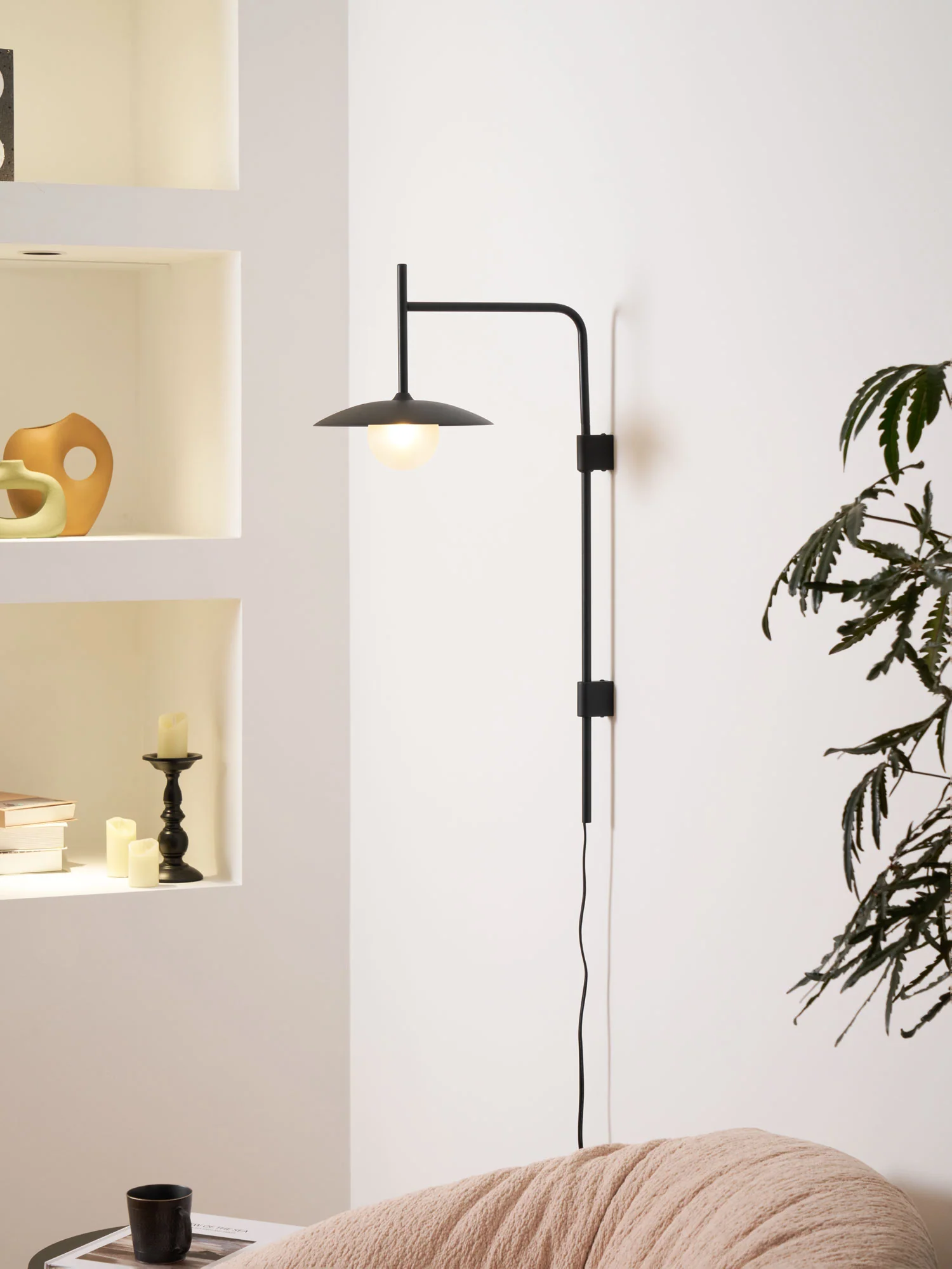 Gea Swing Arm Plug-in Wall Lamp - Image 66