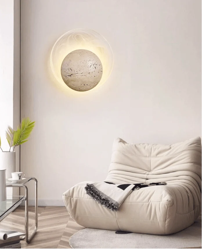 Genesis Travertine Wall Lamp - Image 7