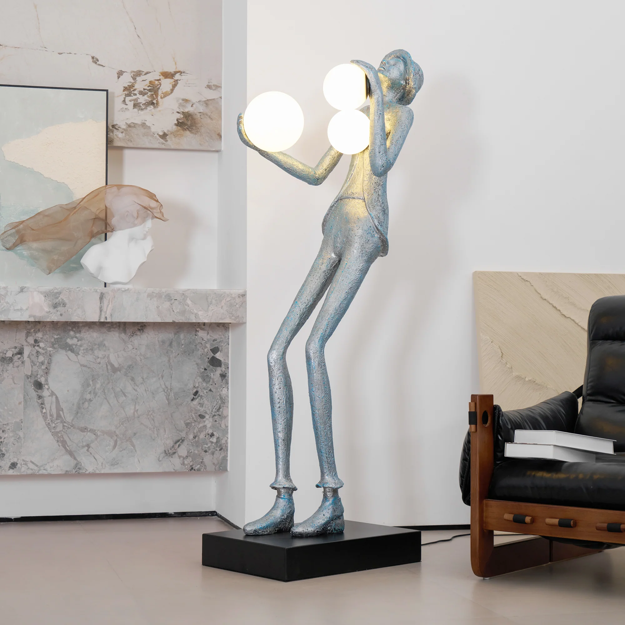 Gentleman Sculpture Floor Lamp - Image 3