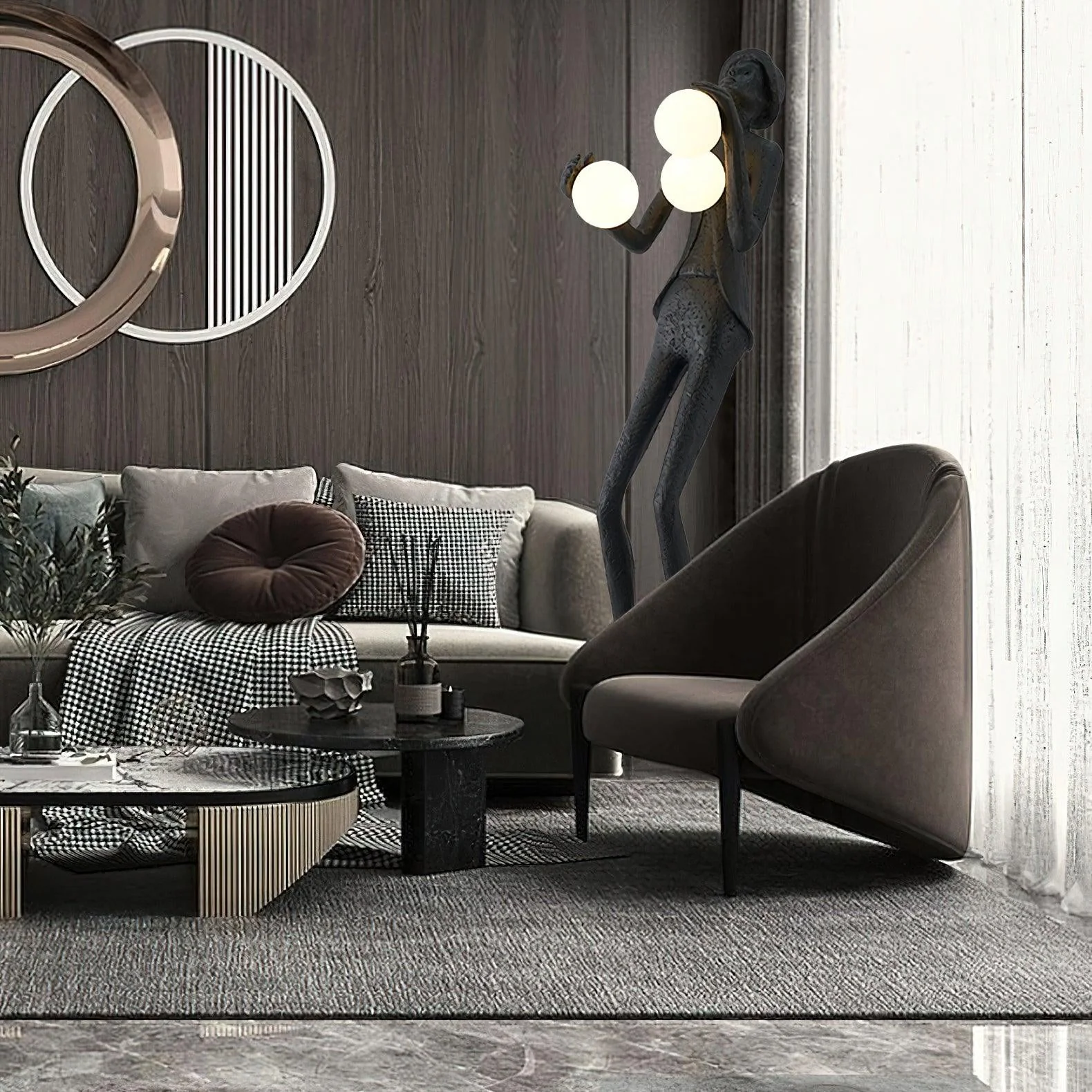 Gentleman Sculpture Floor Lamp - Image 31