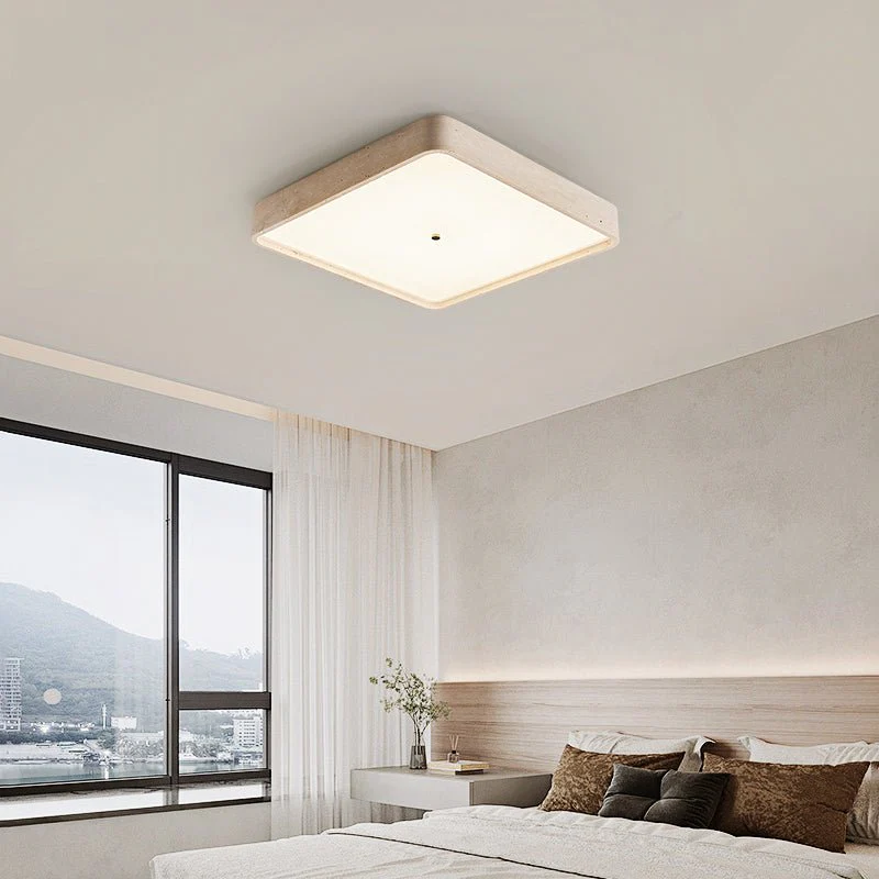 Geo Travertine Square Ceiling Light - Image 2