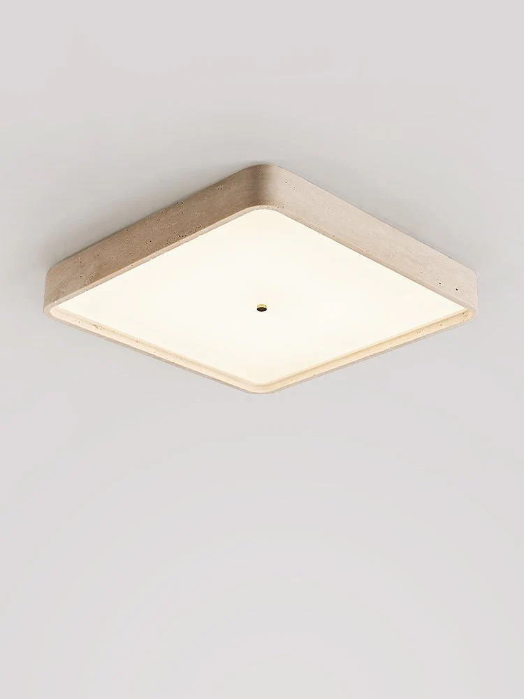 Geo Travertine Square Ceiling Light - Image 6