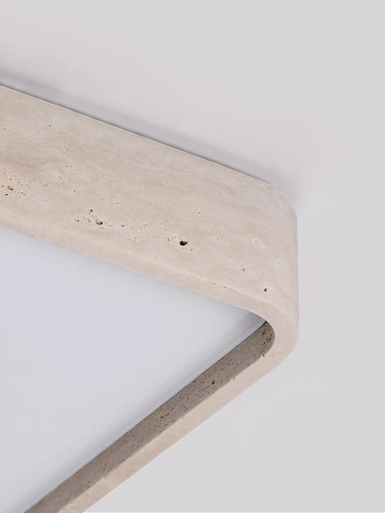 Geo Travertine Square Ceiling Light - Image 9