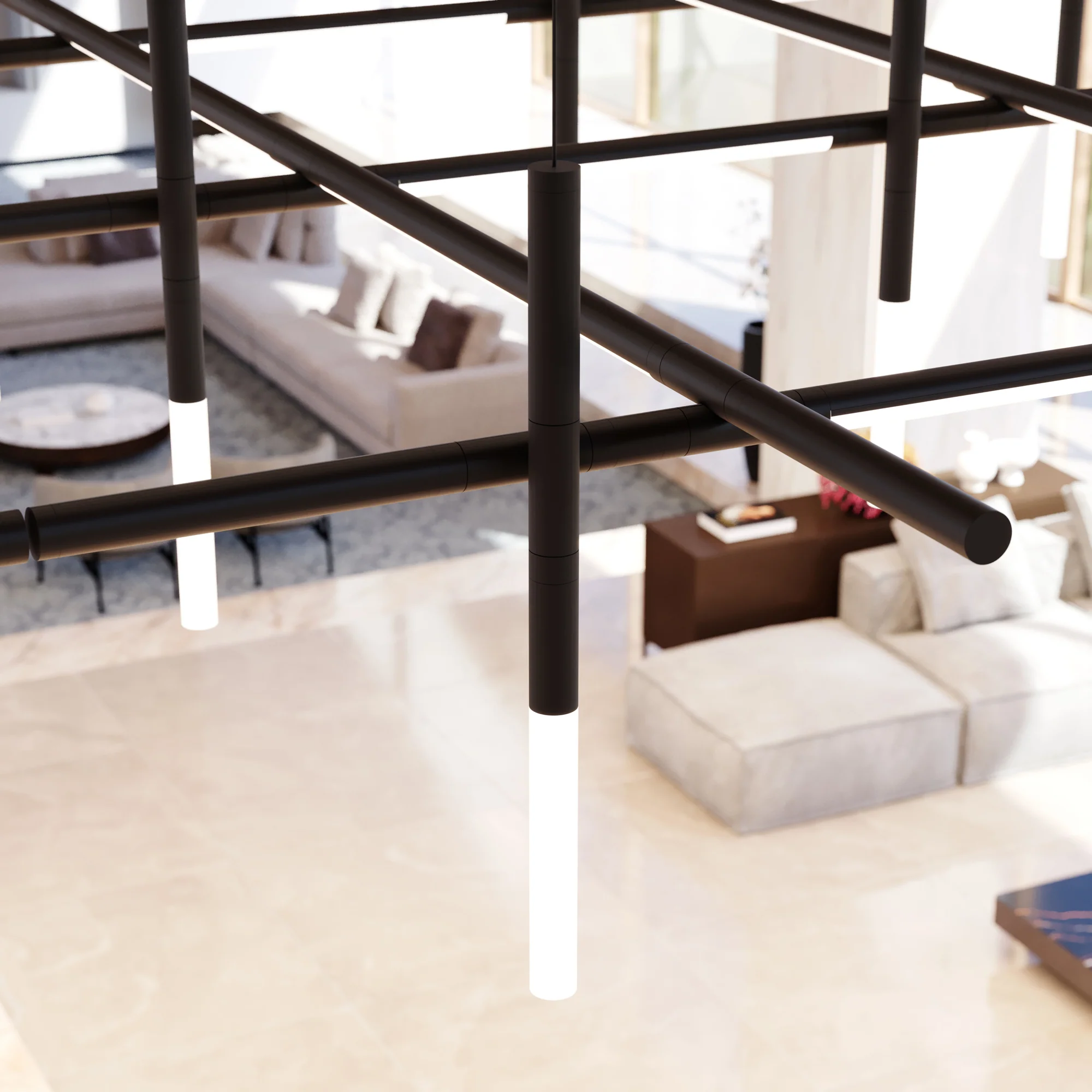 Geometric Linear Pendant Lamp - Image 15